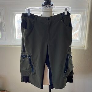 Ladies Olive Green Bermuda Shorts